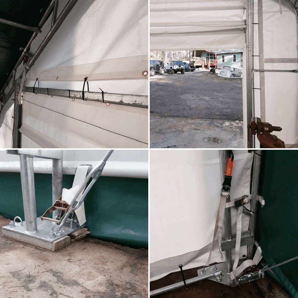 Double Truss Storage Shelter W30'xL80'xH20'