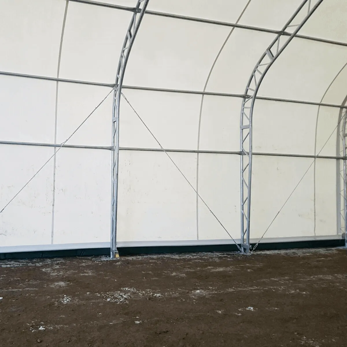 Double Truss Storage Shelter W40'xL80'xH21'