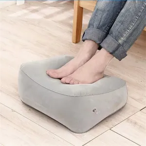 Portable Footrest Pillow - Inflatable Travel Pillow, Grade A PVC Material, Down Filling, Lightweight & Compact Design